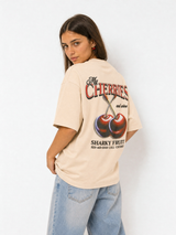 Camiseta Cherries beige