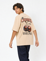 Camiseta Cherries beige
