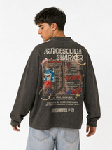 Camiseta manga larga autoescuela SHARKY