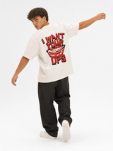Camiseta Lips blanca