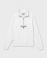 Sudadera Half zip BASIC Blanco