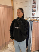 Sudadera Half zip BASIC NEGRO