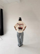 Camiseta Cherries beige
