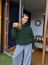 Hoodie Embroy Verde