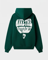 Hoodie Make the Difference Verde
