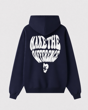 Hoodie Make the Difference Azul