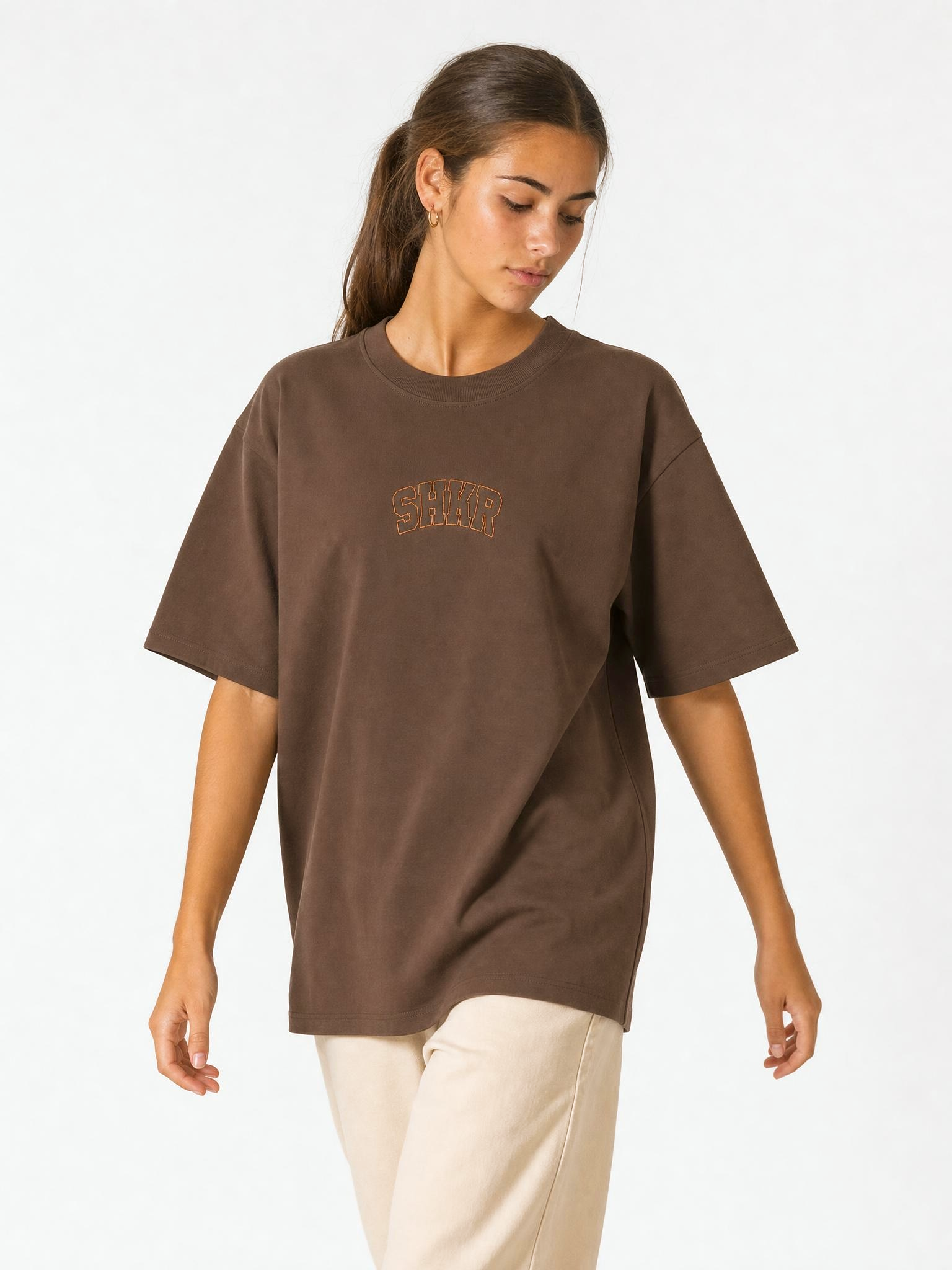 Camiseta Embroy Marrón
