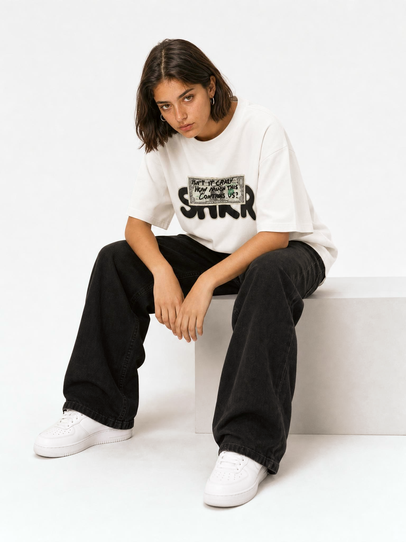 Camiseta Money blanca
