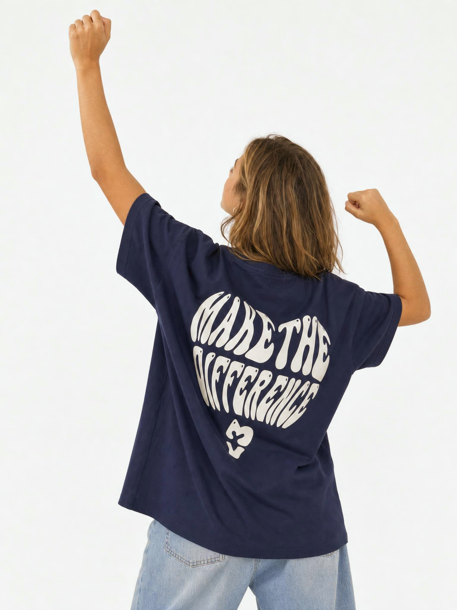 Camiseta Make the difference azul