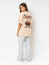 Camiseta Cherries beige