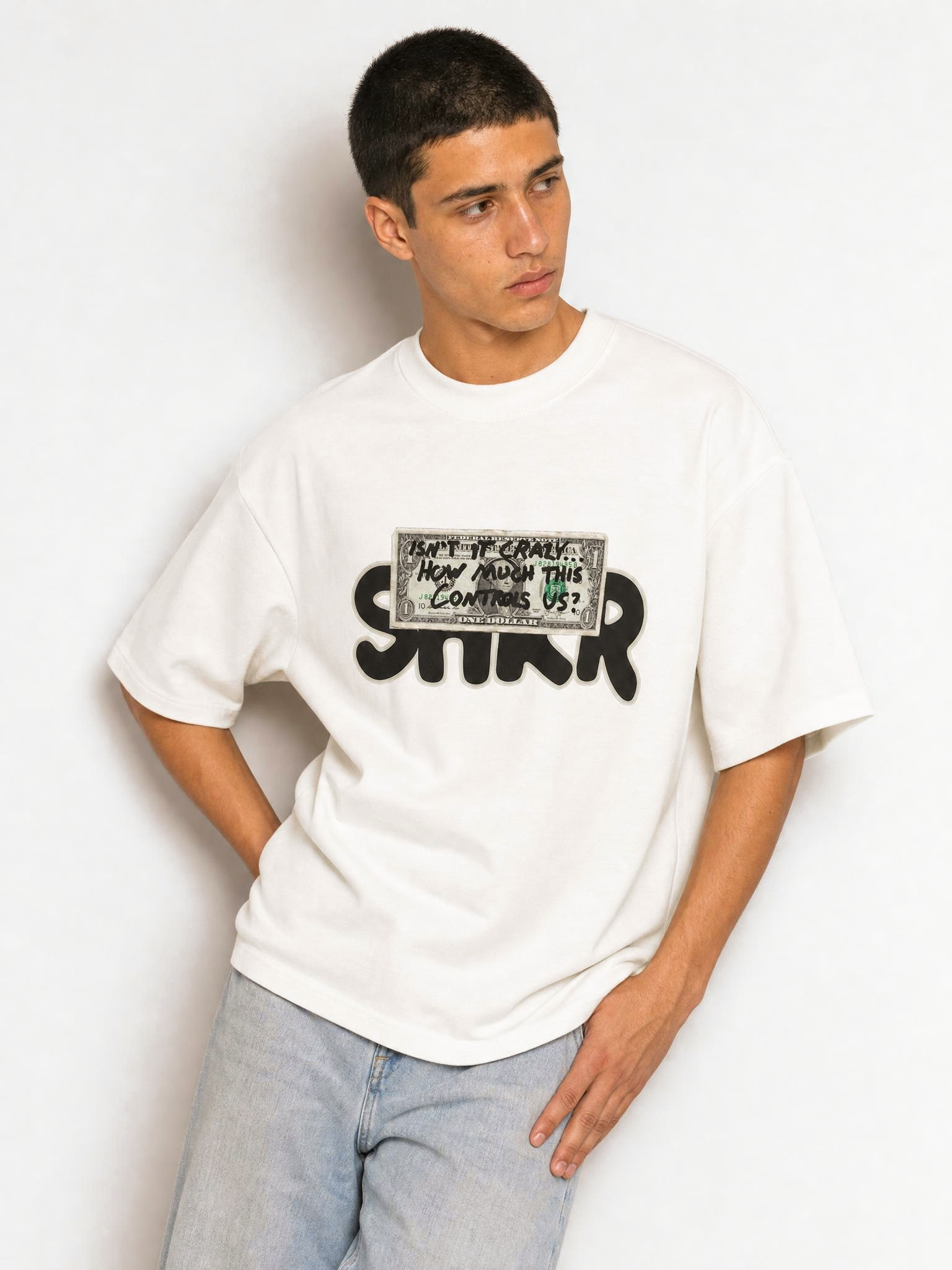 Camiseta Money blanca