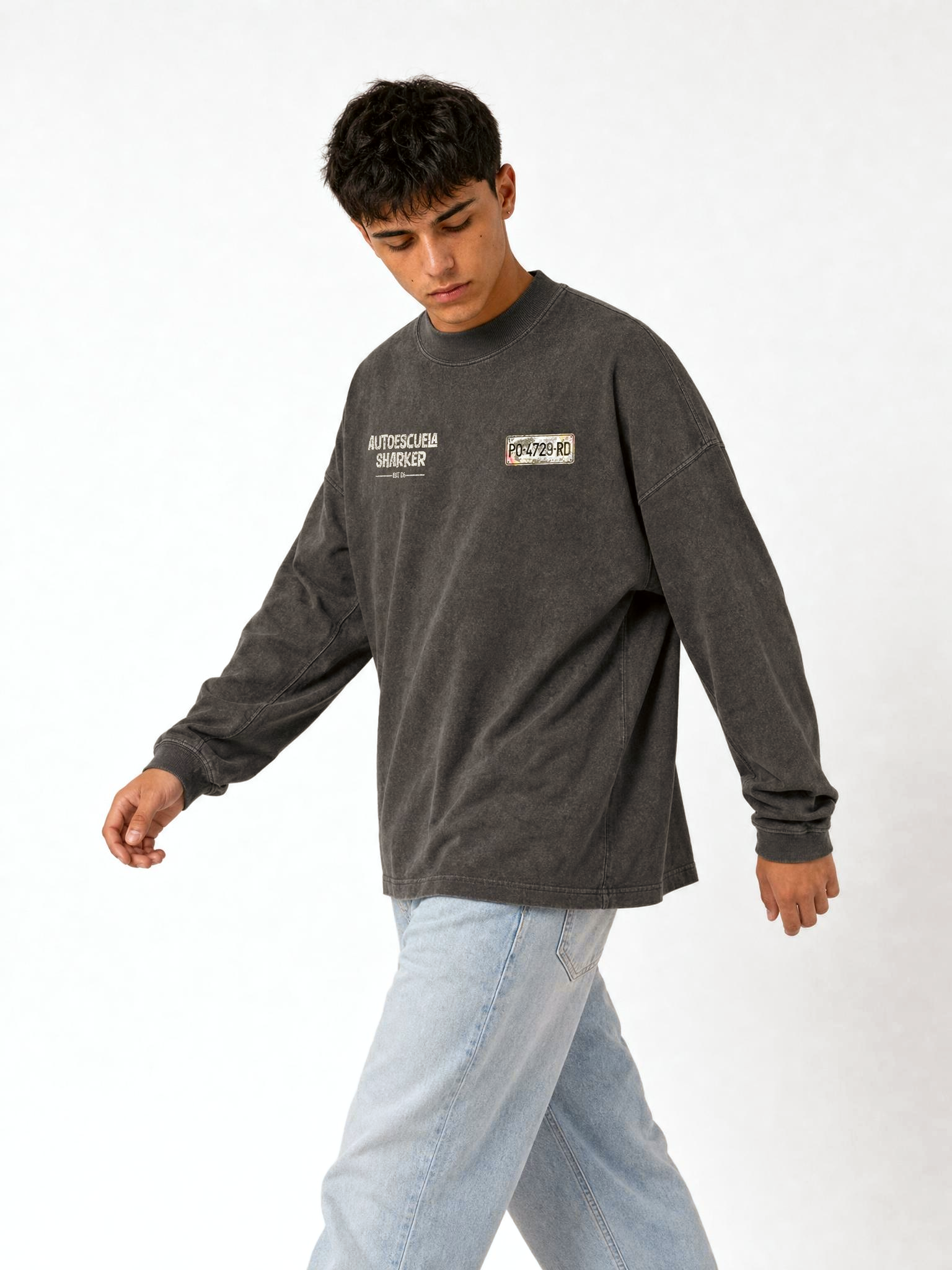 Camiseta manga larga autoescuela SHARKY