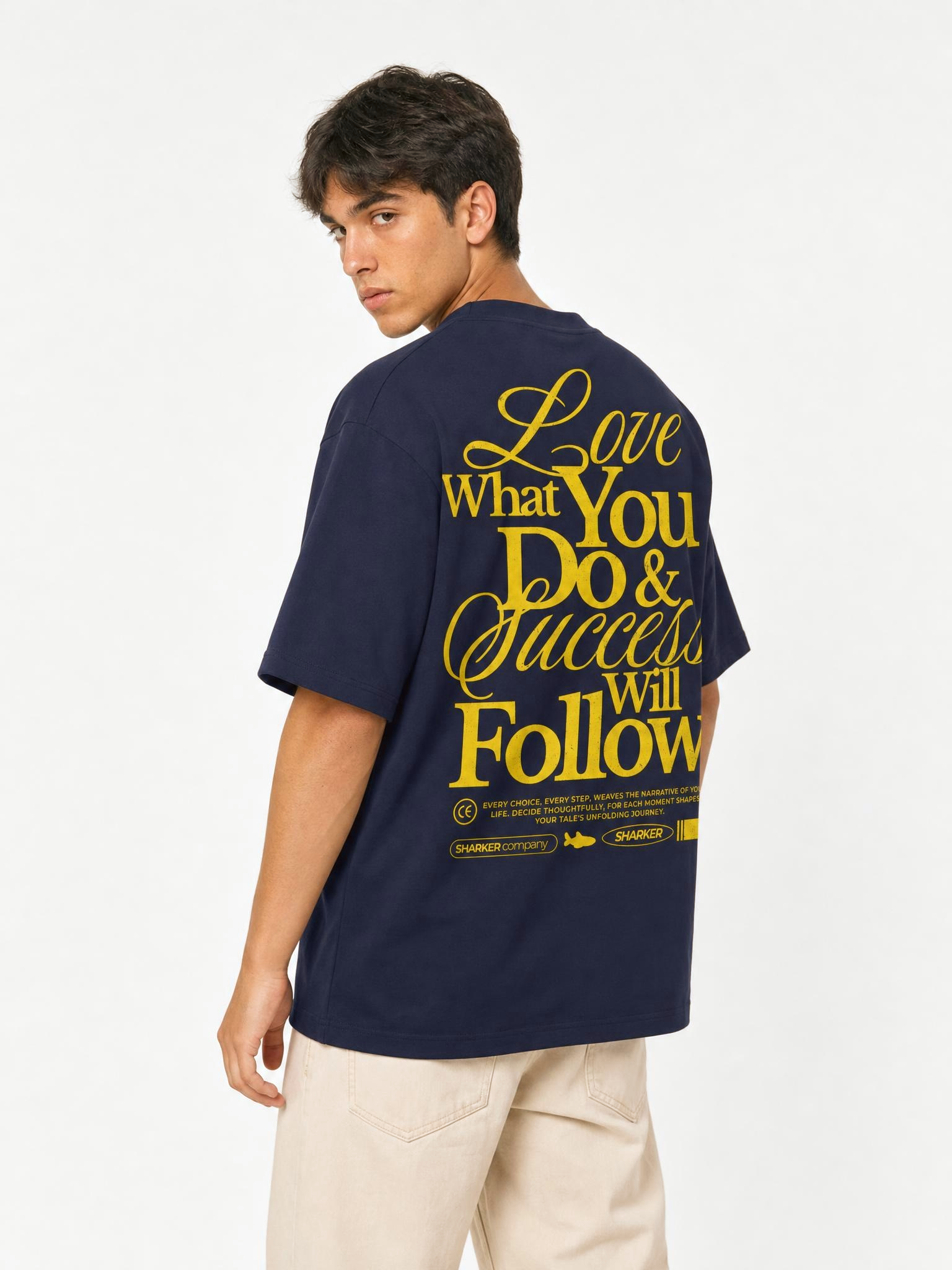 Camiseta follow AZUL