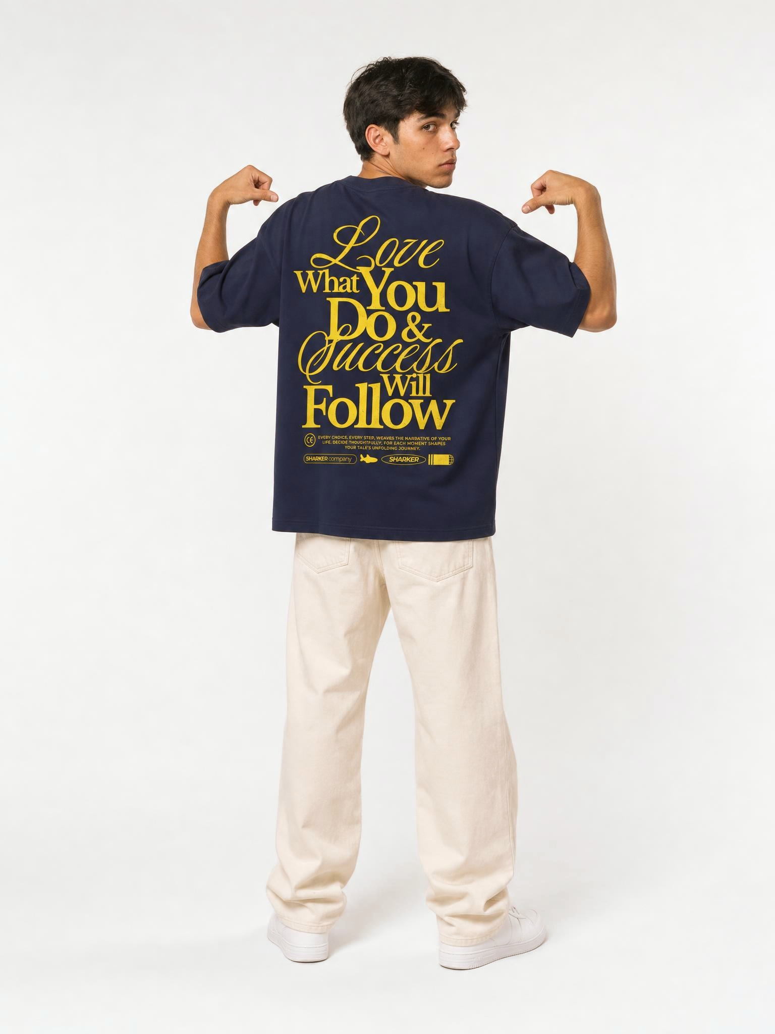 Camiseta follow AZUL