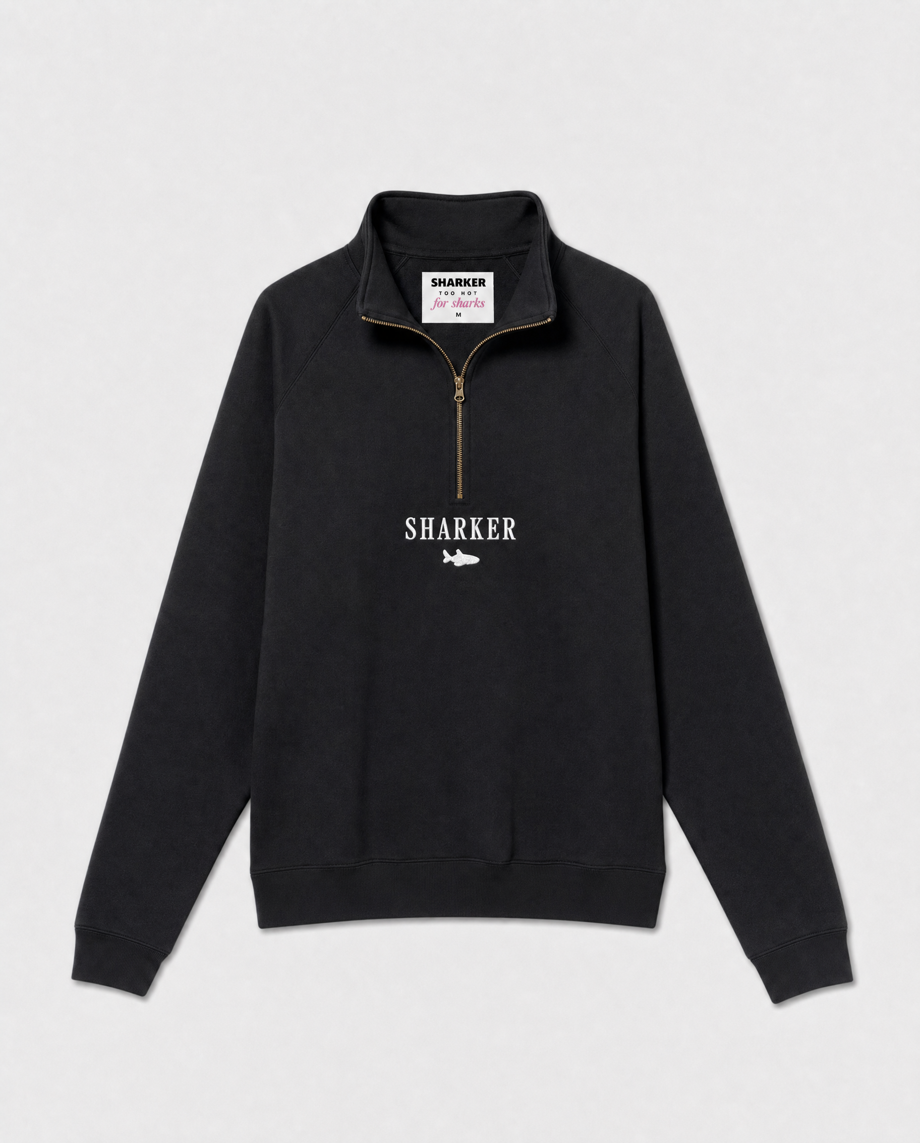 Sudadera Half zip BASIC NEGRO