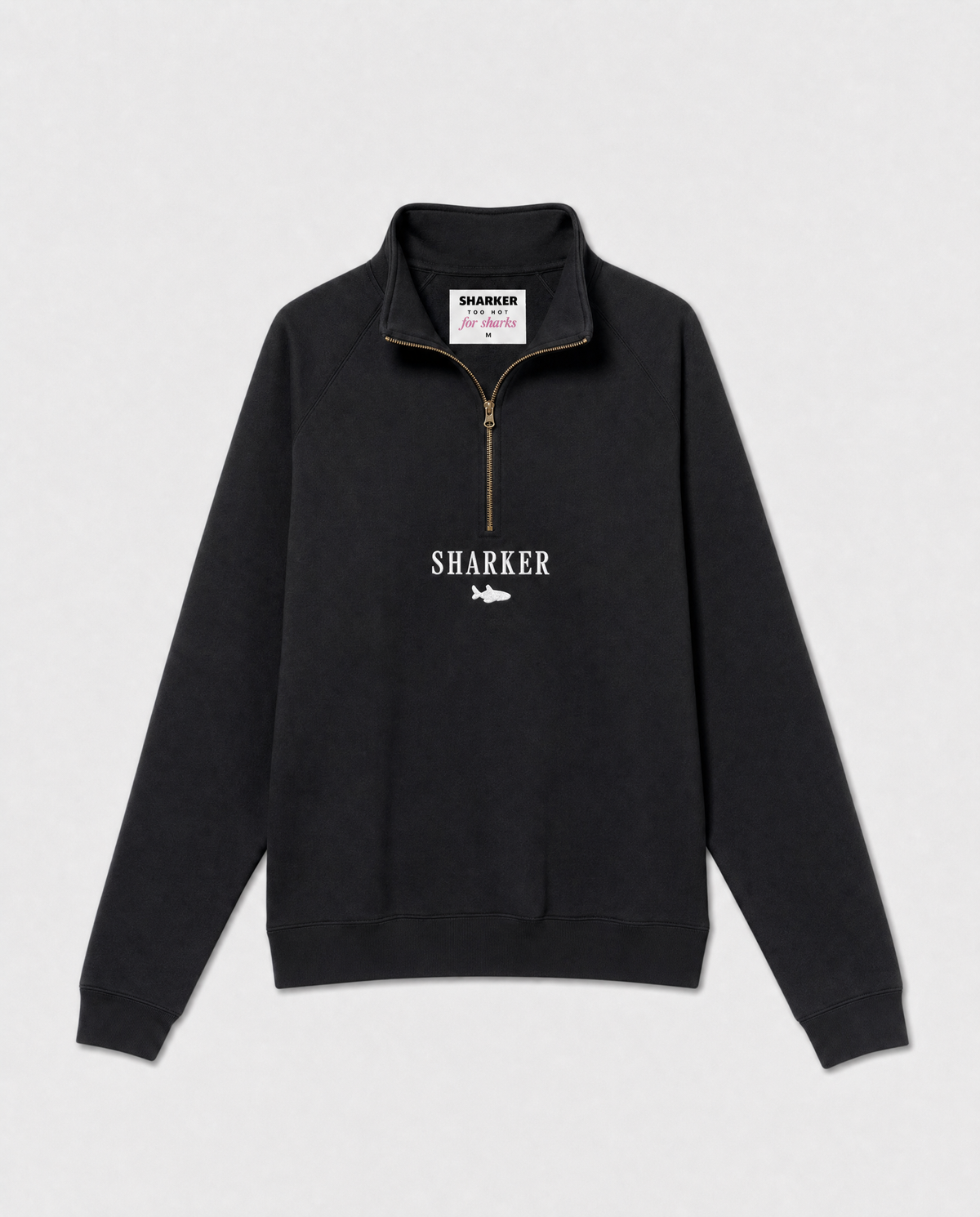 Sudadera Half zip BASIC NEGRO