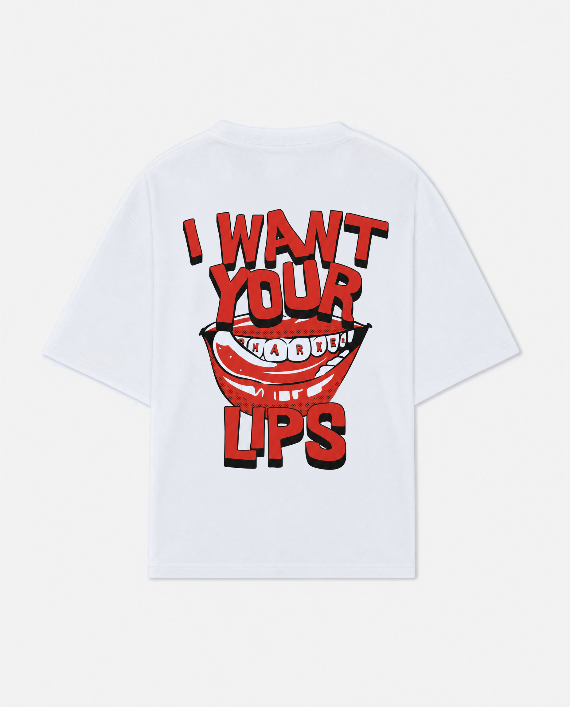 Camiseta Lips blanca