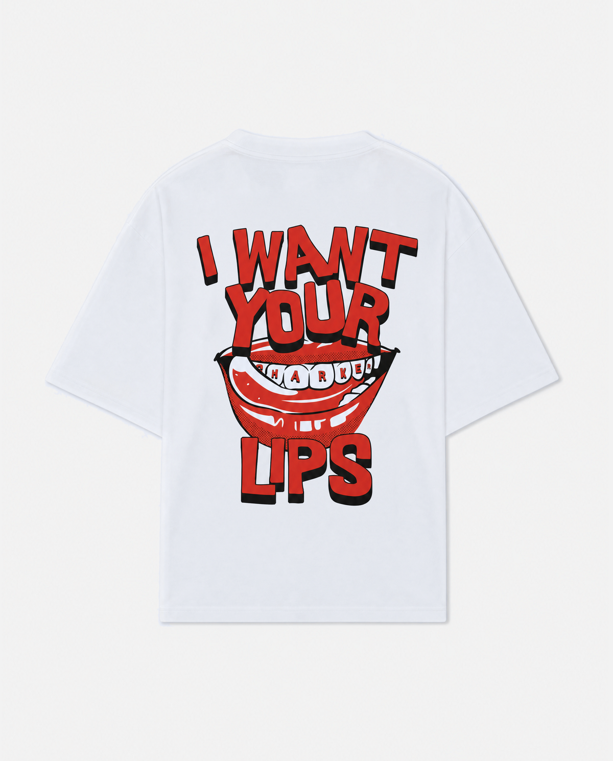 Camiseta Lips blanca