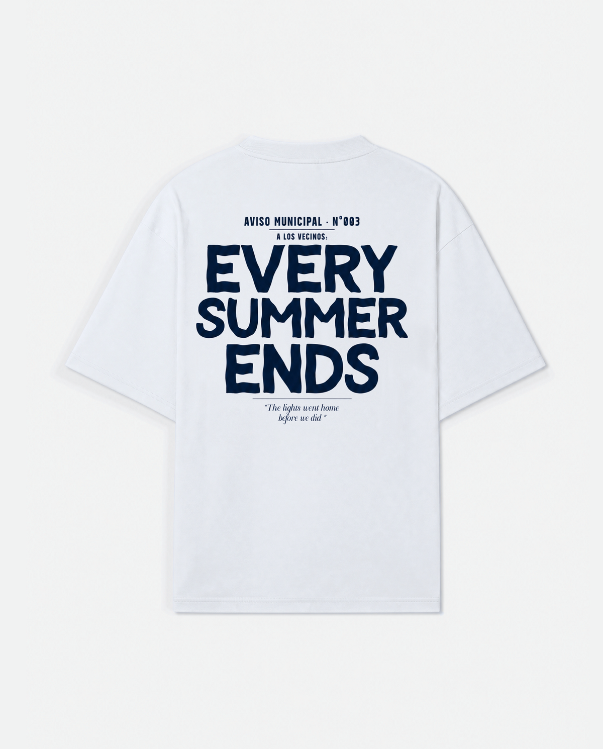 Camiseta every summer ends