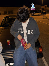 Hoodie Cremallera SHARK GRIS