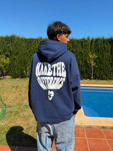 Hoodie Make the Difference Azul