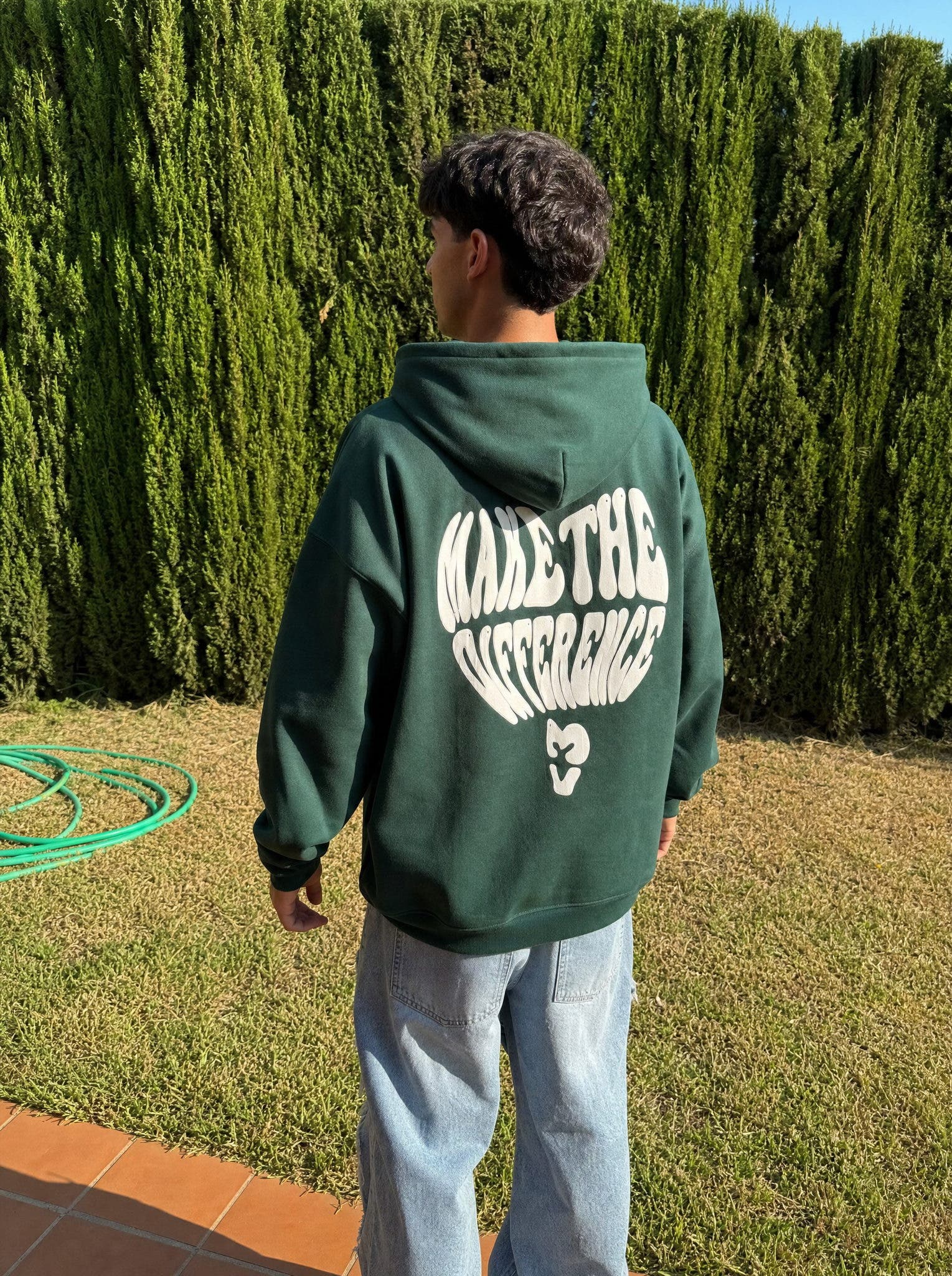 Hoodie Make the Difference Verde