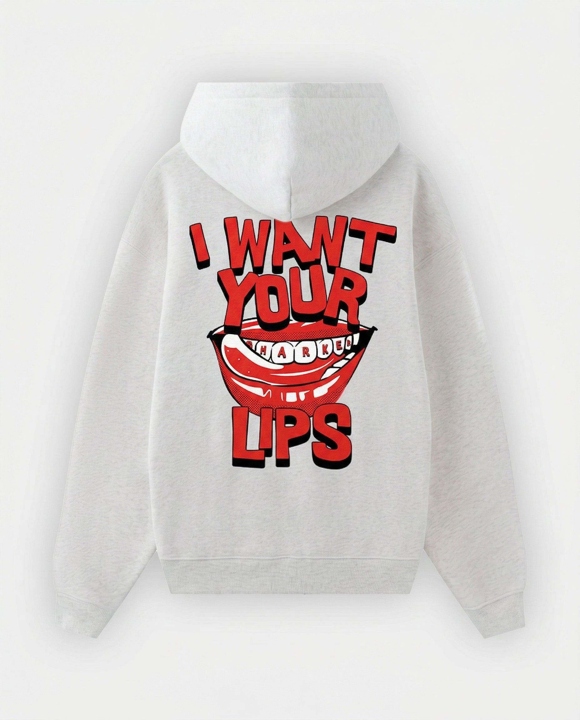 Hoodie Lips Gris
