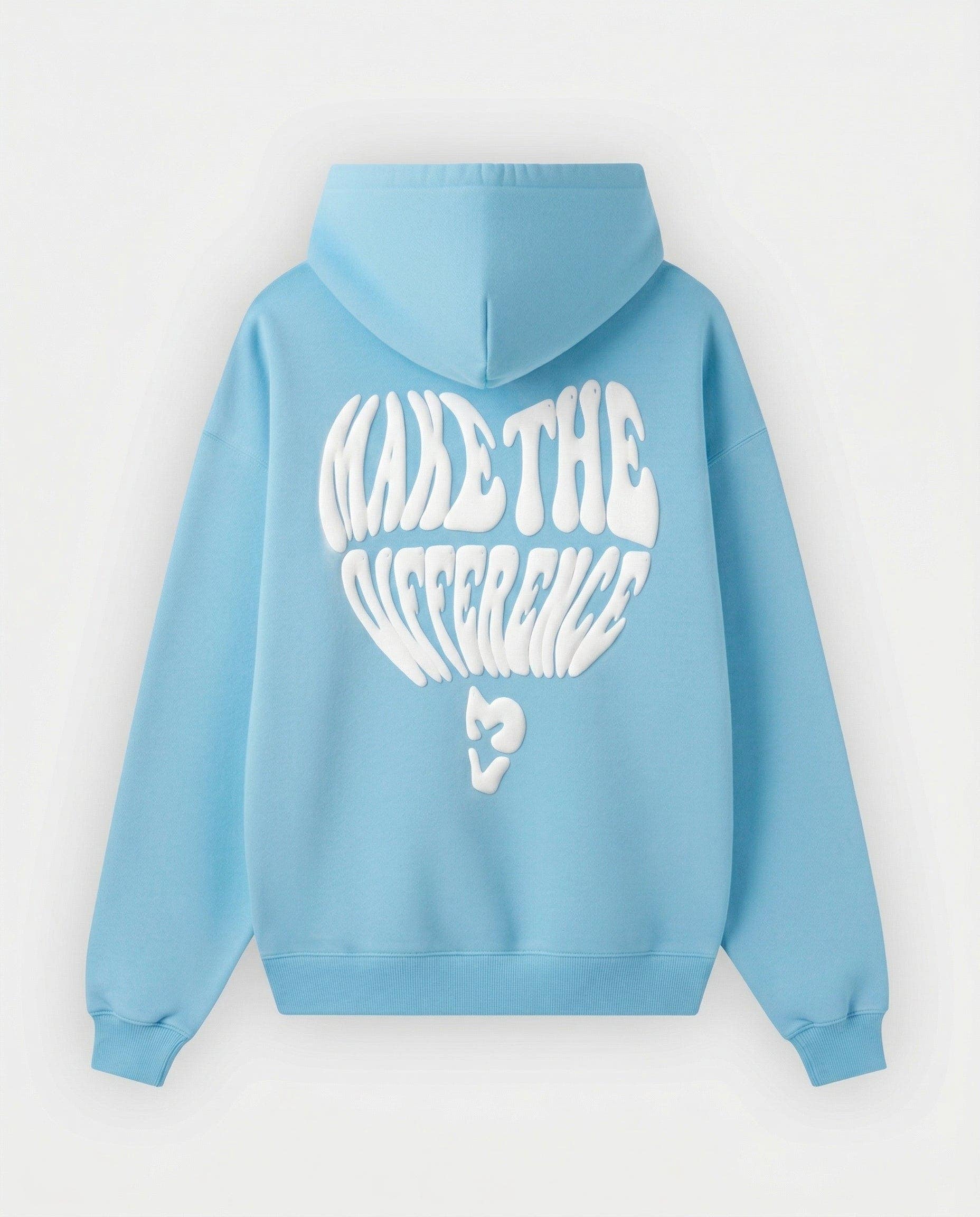 Hoodie Make the Difference azul bebe