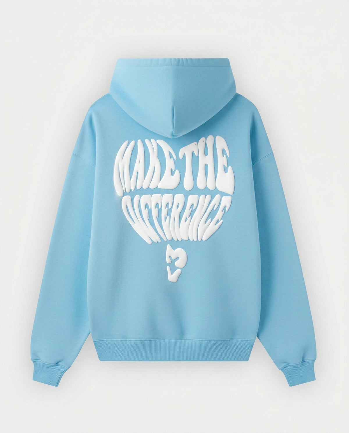 Hoodie Make the Difference azul bebe
